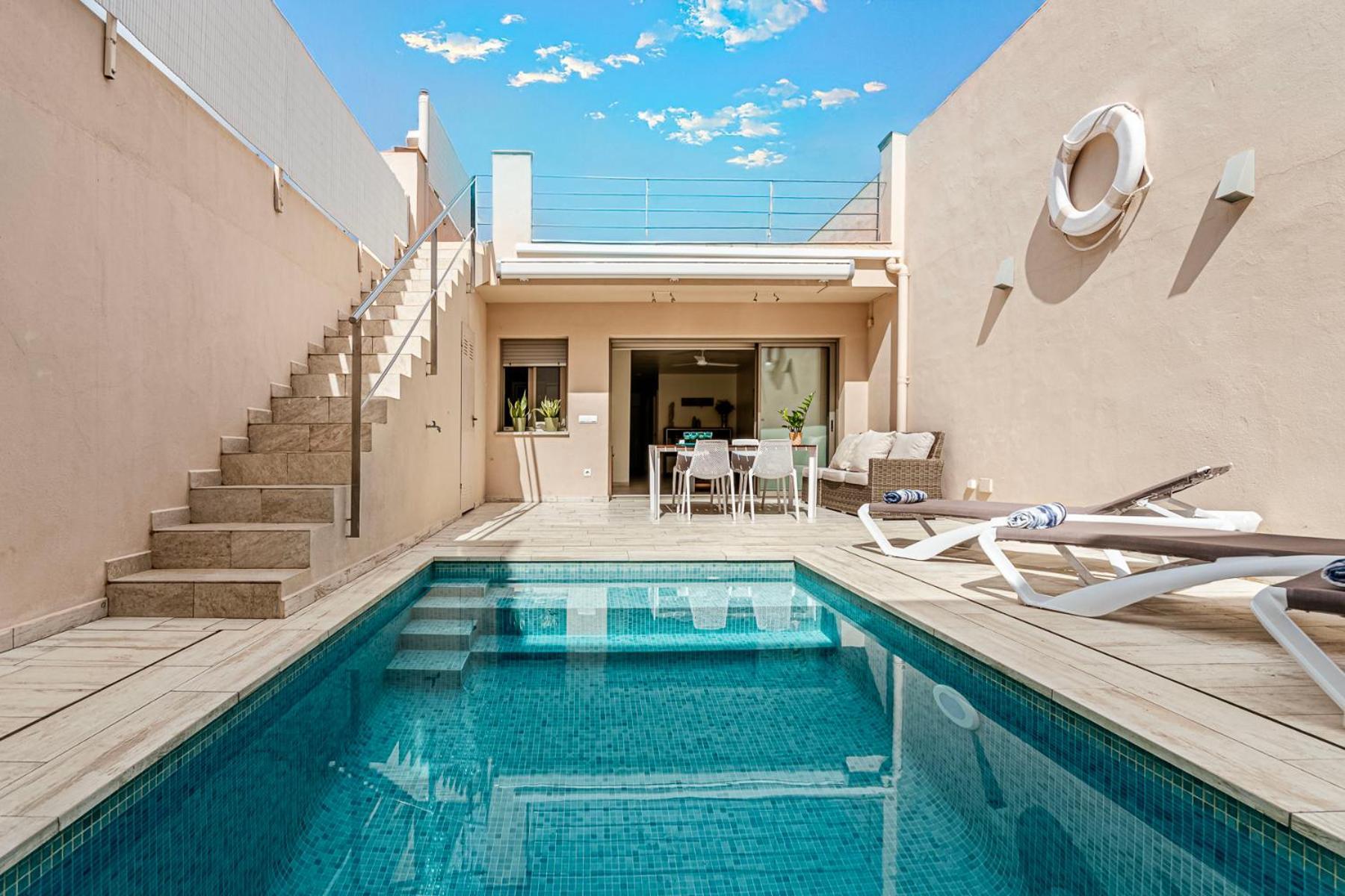 Casa Mediterranea Con Piscina Privada En 帕拉莫斯 外观 照片